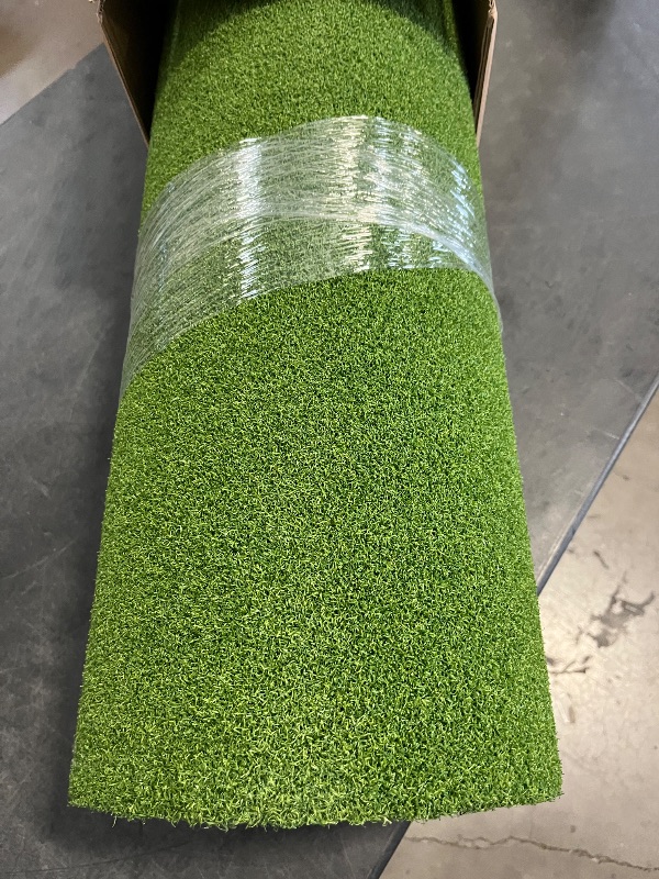 Photo 1 of Artificial Grass Turf, 10ft x 10ft 0.4" Pile Height, Indoor Outdoor Fake Astroturf Rug Carpet Mat for Balcony Decor Backyard Patio Backdrop Fence Wall Decorations Dogsgs

