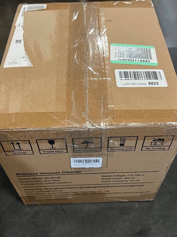 Photo 1 of Mattress Vacuum Bed Vacuum Cleaner with 253.7nm UV-C Light, Hyper Helix Motor with 16kPa Strong Suction & 33000 RPM/Min Tapping, HEPA Filter, 149? Heat & Ultrasonic & Anion for Bed and Pet
