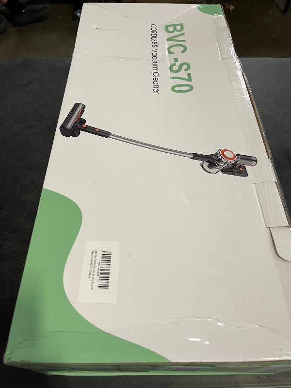 Photo 1 of Cordless Vacuum Cleaner, 90Mins Runtime 550W/45KPA Rechargeable Vacuum Cleaners for Home, Self-standing Stick Vacuum with Wall Mount Charging & Anti-Tangle Brush for Pet Hair, Carpet, Hardwood Floor
