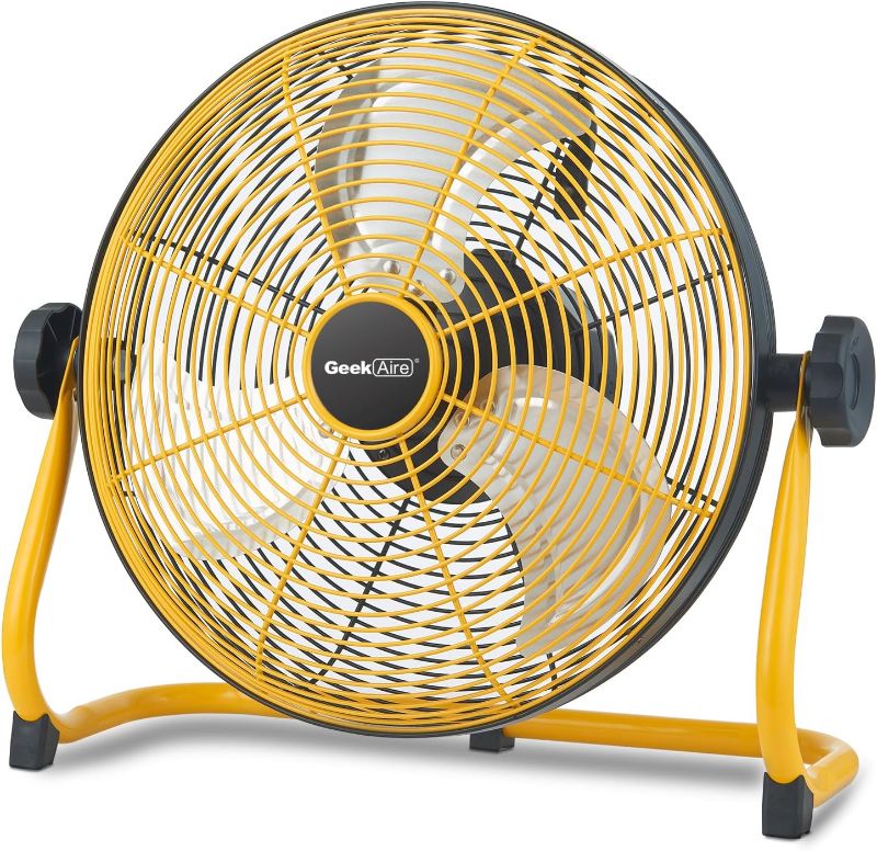 Photo 1 of Geek Aire 12" Battery Operated Fan Metal Blade Portable
