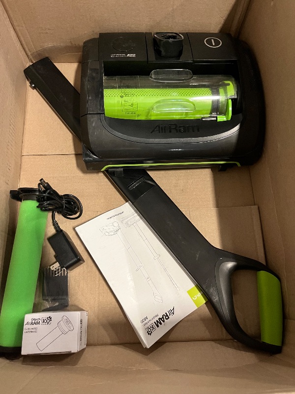 Photo 1 of Like New Gtech AirRAM 2 K9 Cordless Vacuum Cleaner with Scented Cartridges - Removes Tough Pet Hair - Perfect for Carpet and Hardwood Floors - Rechargeable 22v Li-ion Battery - Lightweight (7 lbs.)
