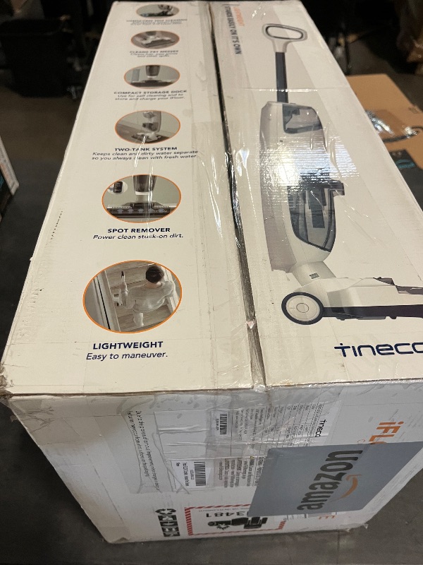 Photo 1 of Tineco iFLOOR 3 Breeze Complete Wet Dry Vacuum Cordless Floor Cleaner and Mop One-Step Cleaning for Hard Floors

