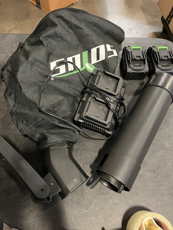 Photo 1 of Similar to Picture ** Cordless Leaf Blower & Vacuum with Bag, 3-in-1 Brushless Battery Powered Leaf Vacuum Mulcher 40V 170MPH 360CFM 5 Speeds Leaf Blowers for Lawn Care 2x4.0Ah Battery & Charger Included