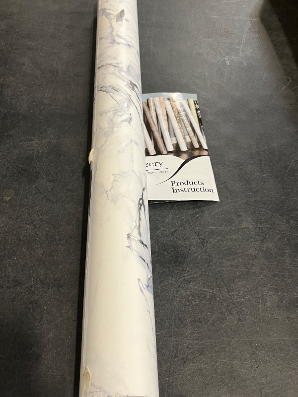 Photo 1 of Marble Peel and Stick Waterproof Wall Paneling, 118" x 47" Carrara White Matte Finish Self-Adhesive Backsplash Tile Vinyl Wall Panel for Kitchen Bathroom Wall Decor, Covers 38.75 Sq. Ft.
