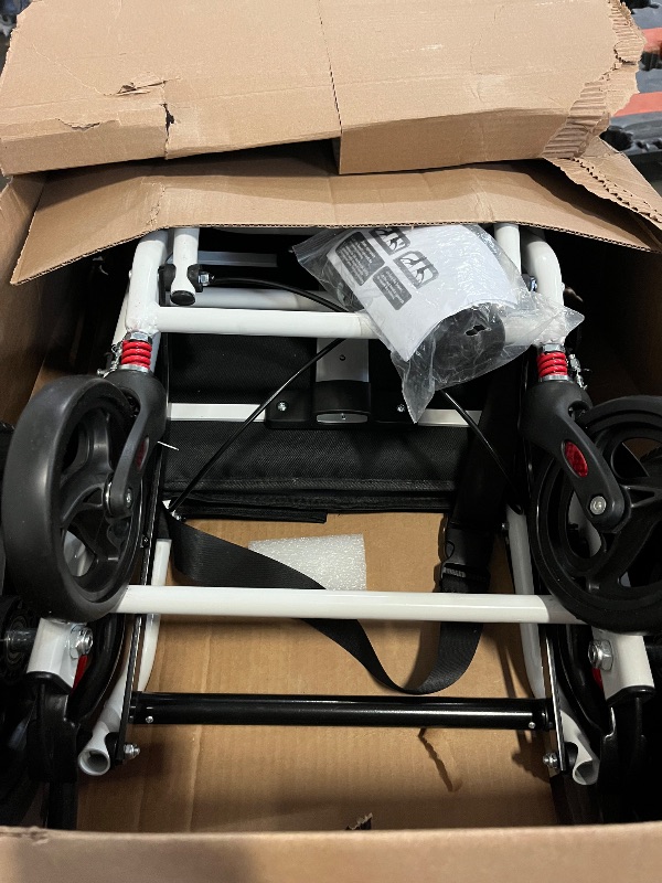 Photo 1 of Saterkali Ultra-Lightweight 13.66lbs Foldable Transport Wheelchair for Seniors Portable Aluminum Travel Wheelchair Support 180lbs Easy Travel Light Weight,Folding Collapsible,Fast Arrival A
