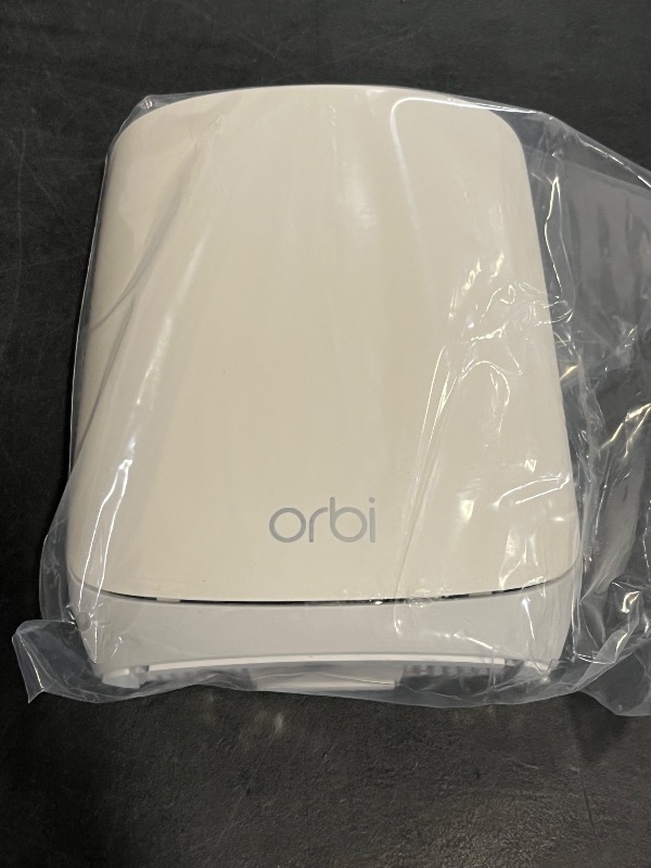 Photo 1 of NETGEAR Orbi Whole Home Tri-Band Mesh WiFi 6 Add-on Satellite (RBS760) – Works with Your Orbi WiFi 6 System - Adds Coverage up to 2,500 sq. ft. - AX5400 up to 5.4Gbps (Renewed)
