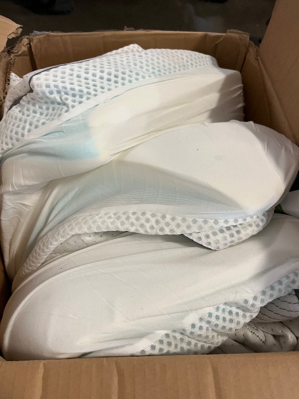 Photo 1 of Bedlore 4-Inch Queen Mattress Topper for Back Pain - Dual Layer Medium Support (2" Gel Memory Foam + 2" Cooling Fluffy Pillow Top Pad), Breathable & Pressure Relief (White)
