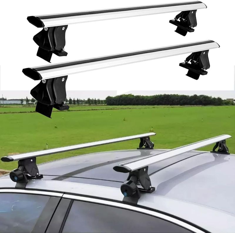 Photo 1 of Without Roof Rail Rack Lockable Roof Rack Cross Bars Fit for Dodge Durango 2011-2024 2025 Crossbars Rooftop Luggage Cargo Carrier
