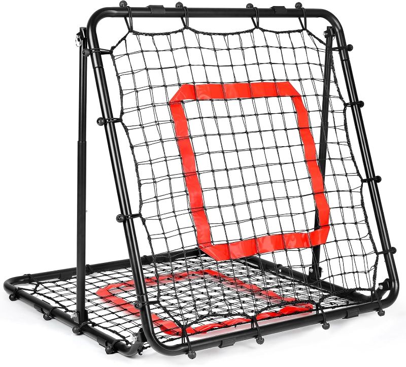 Photo 1 of Baseball and Softball Rebounder Net,Baseball Rebounder,Volleyball Rebounder,Pitch Back Net,Multi-Sport Training Rebound Screen,with Pitching Target,Easy Adjustable Angles
