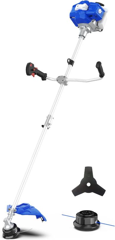 Photo 1 of WILD BADGER POWER 52cc Weed Wacker Gas Powered, 3 in 1 String Trimmer/Edger 18’’ with 10’’ Brush Cutter,Rubber Handle & Shoulder Strap Included
