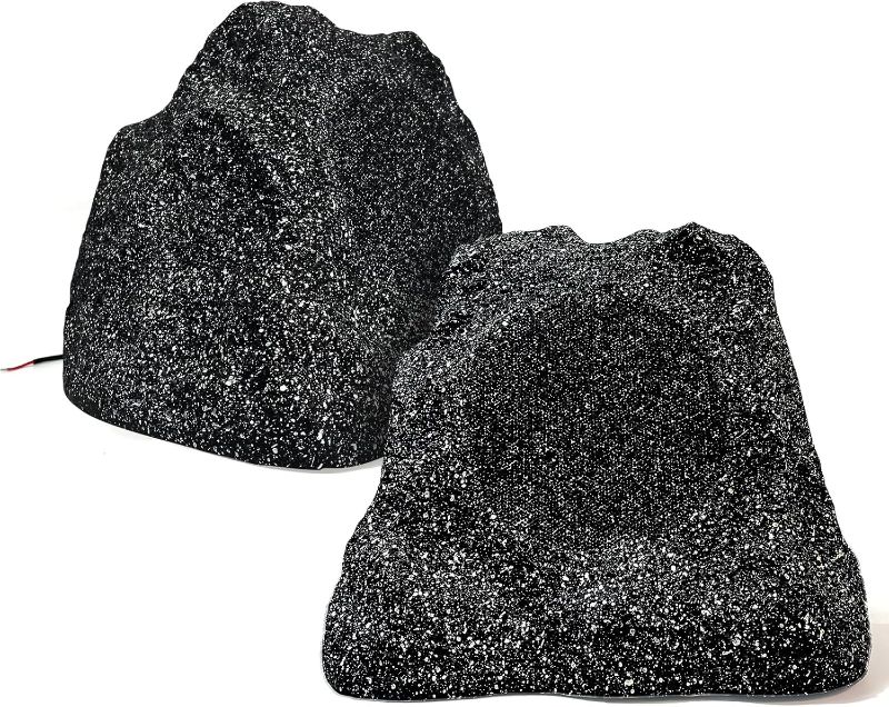 Photo 1 of STUDIOFINIX Outdoor Rock Speakers Waterproof, 600 Watt 8 Inch Superior Timbre IPX7 Weatherproof Design for Garden,Patio,Pool,Deck,BBQ (Pair)
