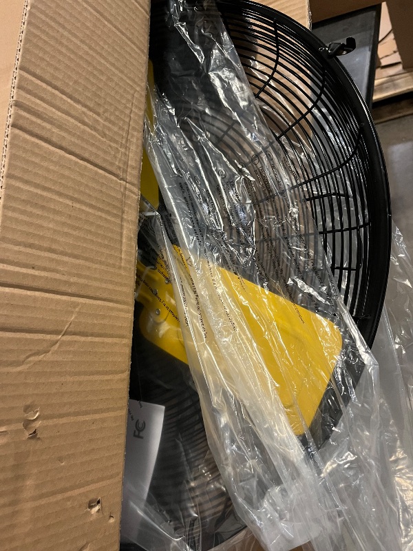 Photo 1 of 24 Inch High Velocity Industrial Fan 8500 CFM Heavy Duty Outdoor Fan 3-Speed 360 Degree Adjustable Tilt, Metal Floor Fans with Aluminum Blades for Workshop Patio Commercial Factory Garage - UL Listed