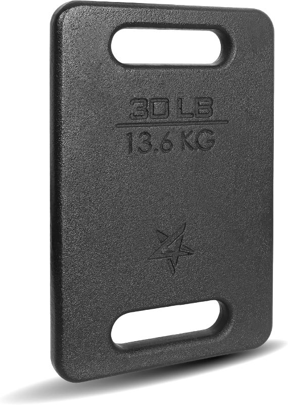 Photo 1 of Yes4All Ruck Weight Plate, Cast Iron Rucking Plates with Wide Grip for Swings, Squat, Strength, Weighted Vest Training - Multiple Rucking Weights: 10LB to 45LB
