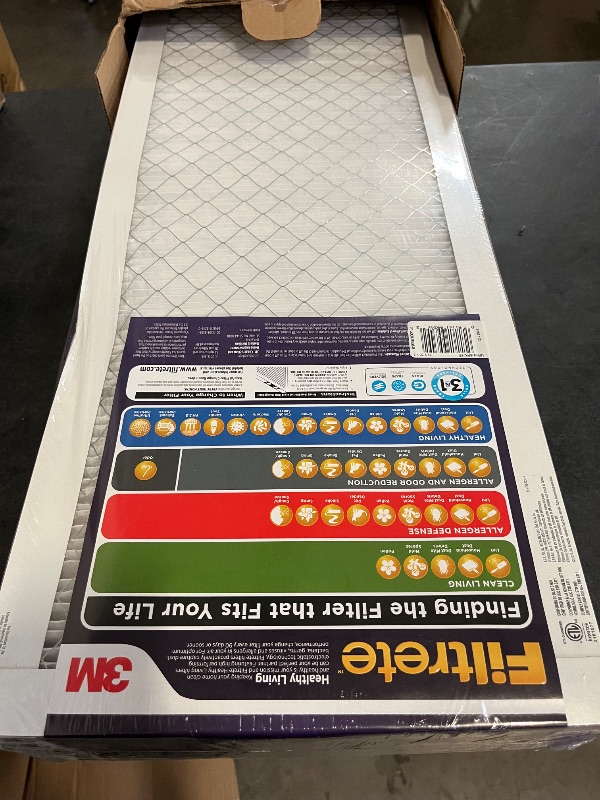 Photo 1 of Filtrete 12x36x1 AC Furnace Air Filter, MERV 12, MPR 1500, CERTIFIED asthma & allergy friendly, 3 Month Pleated 1-Inch Electrostatic Air Cleaning Filter, 6-Pack (Actual Size 11.69x35.69x0.78 in)
