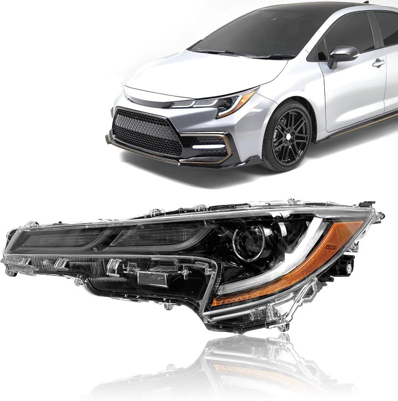 Photo 1 of ILAMP Headlight Fit For 2020 2021 2022 Toyota Corolla SE XSE XLE LED Projector Headlamp (Left Driver) Compatible With LED DRL LH 81150-02S50 CR20A01-3L
