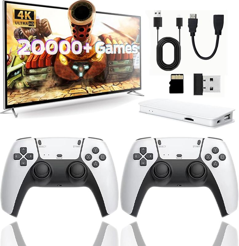 Photo 1 of 2025 New Retro Gaming Stick – Plug & Play Retro Gaming Console with 21500+ Classic Video Games, 4K HDMI Game Stick, Upgraded Wireless Controllers, Video Game Console for TV (Family Edition)

