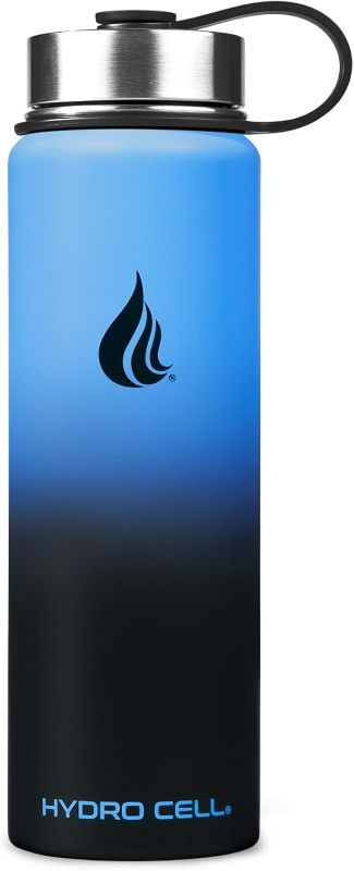 Photo 1 of HYDRO CELL Stainless Steel Water Bottle 24oz Blue/Black
