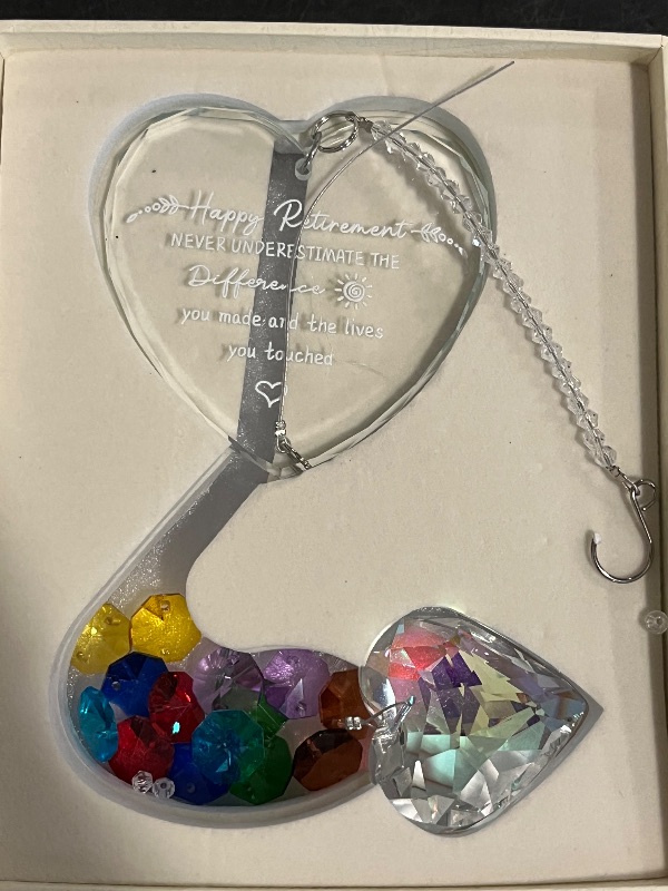 Photo 1 of Gems are Off** Retirement Gift Crystal Suncatcher, Retirement Gifts for Women, Gifts for Retired Friend Coworker Nurse Boss Teacher
