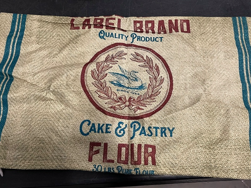 Photo 1 of Smooffly Farmhouse Pillow Case Vintage Burlap Poultry Feed Sack Lumbar Pillow Cover Home Decorative Cotton Linen Cushion Case for Sofa Couch Housewarming Gifts Family Room Décor Oblong 12x20 Inches
