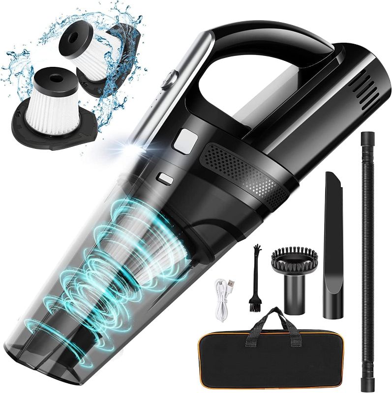 Photo 1 of Handheld Vacuum Cordless Mini Portable Rechargeable Car Vacuum Cleaner with 11000PA Powerful Suction for Car Home and Office
