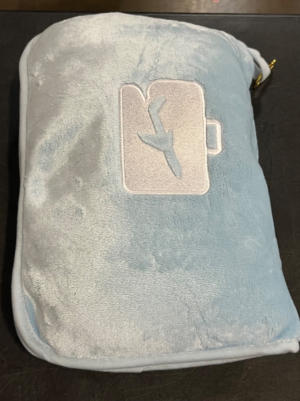 Photo 1 of EverSnug Travel Blanket Pillow Premium Soft Ice Blue

