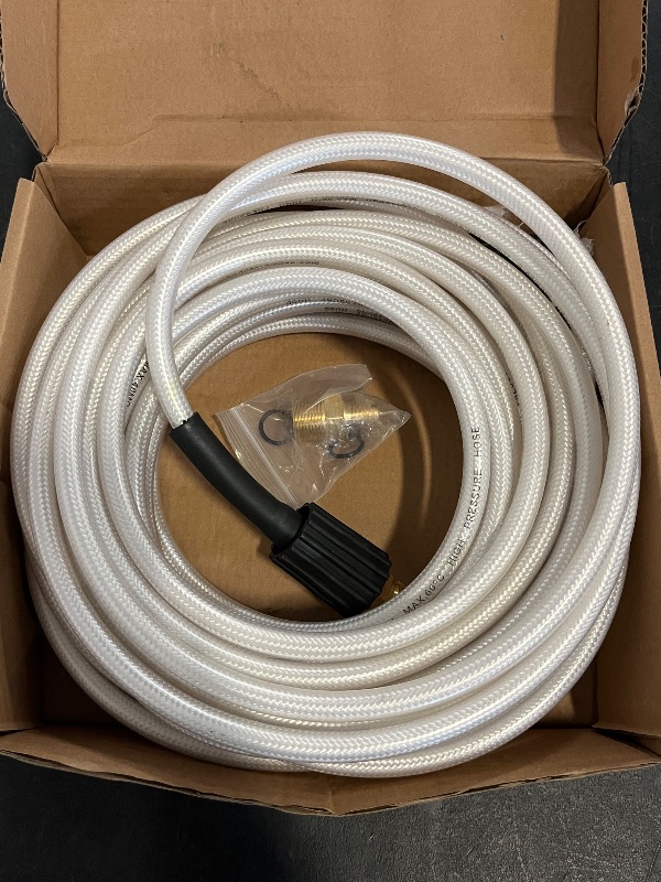 Photo 1 of Universal Pressure Washer Hose Replacement for Greenworks Power Washer Hose, 25-Foot Replacement for Greenworks Electric Power Washer High Pressure Hose Attachment 5200402
