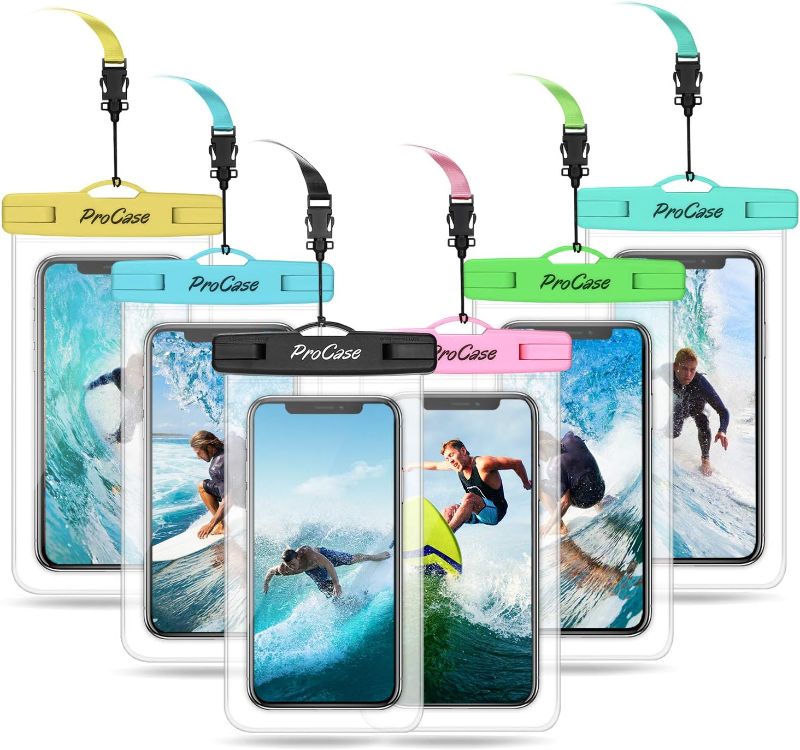 Photo 1 of ProCase Waterproof Phone Pouch Dry Bag Underwater Case for iPhone 16 15 14 13 12 11 Pro Plus Max Mini Xs XR X 8 7 Galaxy S23 S22 S21 Ultra Note
