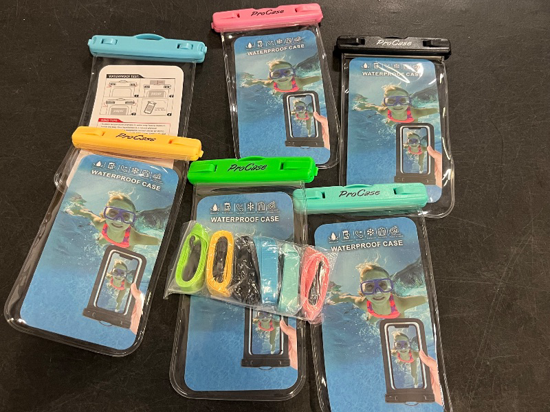 Photo 1 of ProCase Waterproof Phone Pouch Dry Bag Underwater Case for iPhone 16 15 14 13 12 11 Pro Plus Max Mini Xs XR X 8 7 Galaxy S23 S22 S21 Ultra Note
