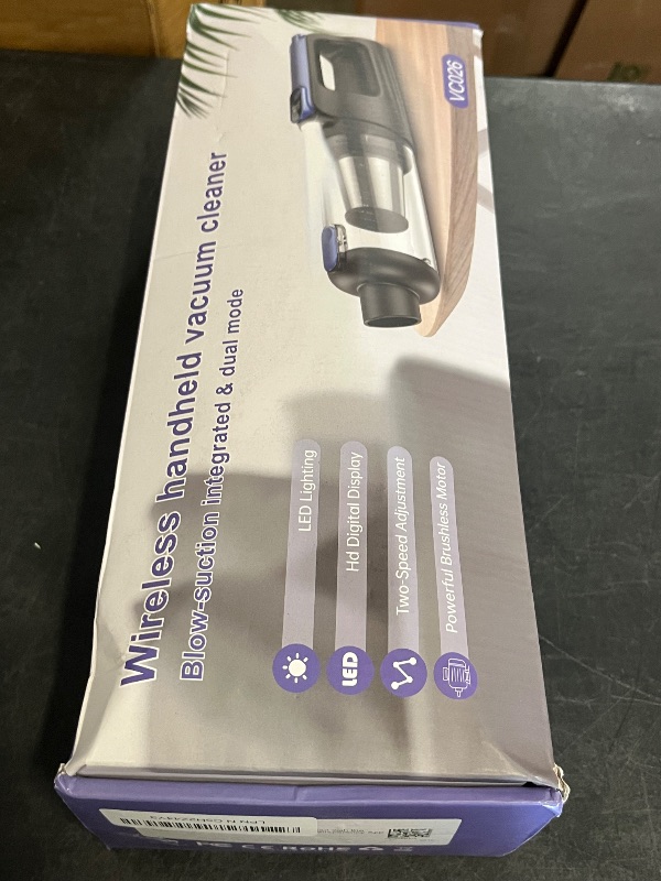 Photo 1 of Car Vacuum Portable Cordless, 18000Pa 2 in 1 Vacuum Cleaner&Air Duster, 130W Brushless Motor Handheld Vacuum Cordless with 7800mAh Battery, LED Light, Multi-Nozzles for Car, Home, Office, Pet
