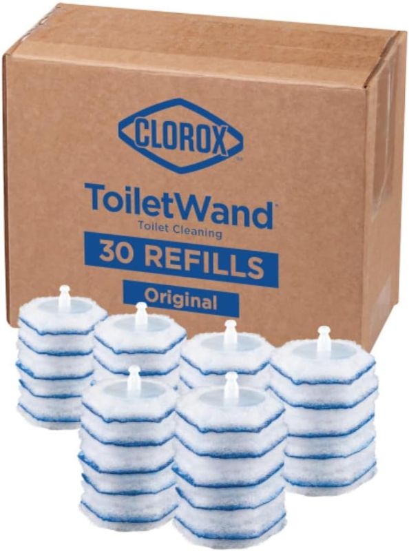 Photo 1 of Clorox ToiletWand Disinfecting Refills, Disposable Wand Heads, 30 Count (Package May Vary)
