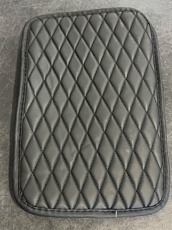 Photo 1 of Car Center Console Cover,Leather Armrest Cover Cushion Universal Car Armrest Seat Box Pad Car Interior Accessories Protector for Most Vehicle(Black)

