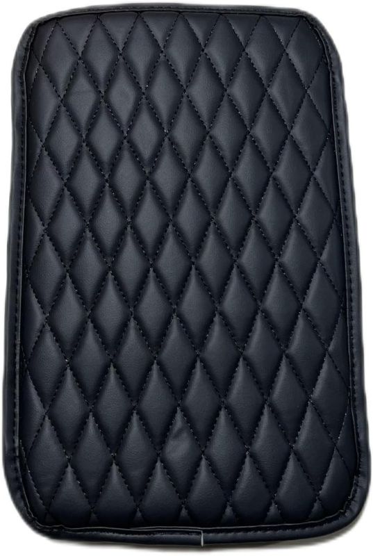Photo 1 of Car Center Console Cover,Leather Armrest Cover Cushion Universal Car Armrest Seat Box Pad Car Interior Accessories Protector for Most Vehicle(Black)

