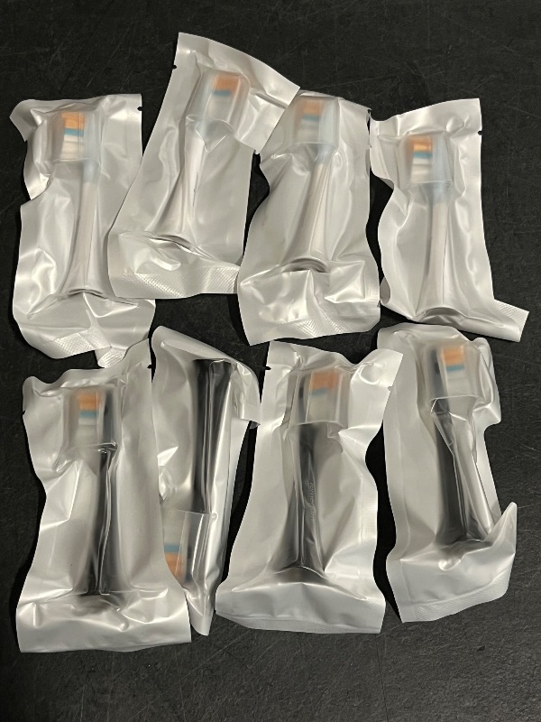 Photo 1 of Replacement Electric Toothbrush Heads Compatible with Philips Sonicare Electric Toothbrush - Cleaning Gum Care Whitening - Medium Bristle, Snap-on Handles, 8-Pack, Black and White
