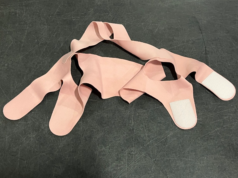 Photo 1 of V Line Lifting Mask, Soft Silicone Double Chin Reducer, Chin Strap for Sleeping - Jawline Shaper - Face Lifting Strap 23-27 Inches (Pink)
