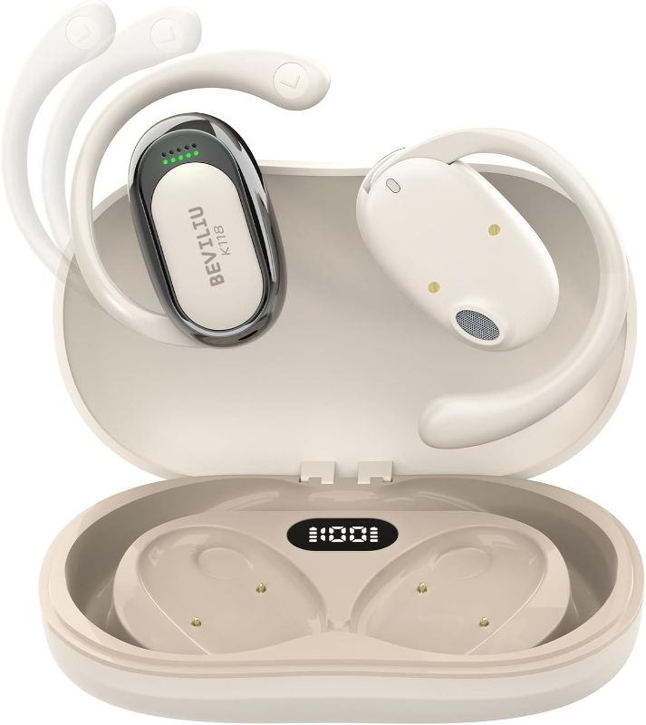 Photo 1 of Beviliu Translation Earbuds Real-Time, 3-in-1 AI Translator Earphone 144 Language Translate Device with APP, HF Sound, Offline Translation Packs for iOS and Android Travel Business, White
