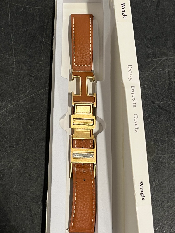 Photo 1 of Leather Magnetic Bands Compatible with Apple Watch 10/9/8/7/6/5/4/3/2/1/SE/SE2/Ultra, Women Men Wristbands for iWatch 49mm/46mm/45mm/44mm/42mm/41mm/40mm/38mm
