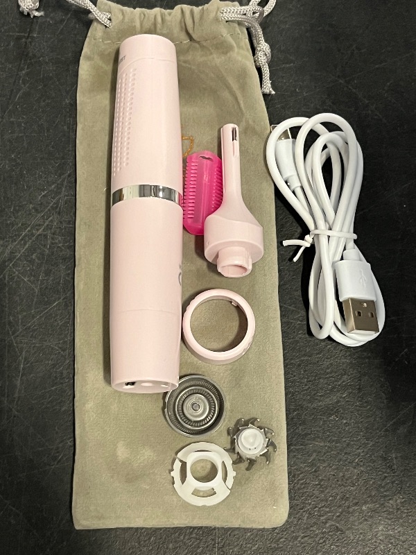 Photo 1 of Women's Eyebrow Trimmer & Facial Hair Remover, 2 in 1, Double Rotating Blades, Safe, Painless, Hypoallergenic, Rechargeable, USB Charging
