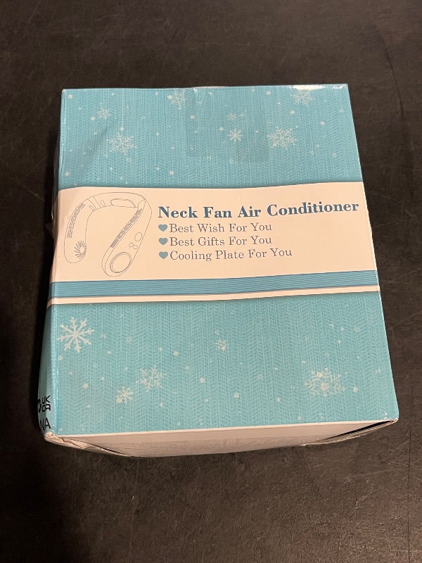 Photo 1 of Neck Air Conditioner Fans That Blow Cold Air Cooling Device Wearable Fan, 5200mAh Battery Operated Rechargeable Personal Fan, 3+3 Speeds Perfect for Women Men
