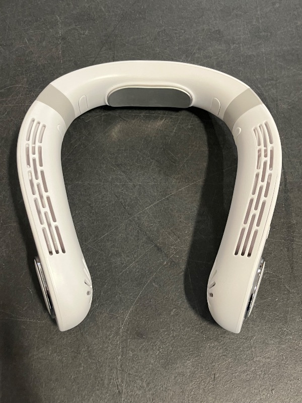 Photo 1 of Neck Air Conditioner Fans That Blow Cold Air Cooling Device Wearable Fan, 5200mAh Battery Operated Rechargeable Personal Fan, 3+3 Speeds Perfect for Women Men
