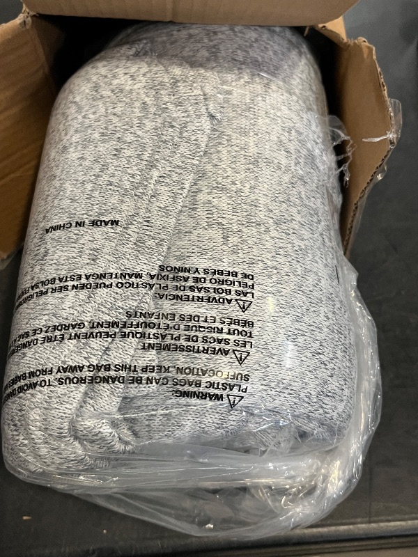 Photo 1 of Queen - COOVA Lightweight Breathable Knit Queen Blanket for Bed, Thin Cooling Blanket for Hot Sleepers, Cozy Soft Sweatshirt Blanket for Couch,Sofa,(Light Grey 90"x90")
