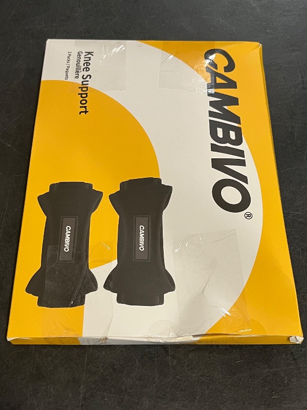 Photo 1 of CAMBIVO 2 Pack Knee Braces for Women and Men, Patella Knee Support Strap, Basketball, Running, Hiking, Volleyball, Tennis, Squats
