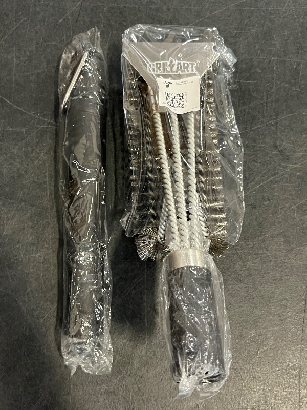 Photo 1 of GRILLART Grill Brush and Scraper BBQ Brush for Grill, Safe 18" Stainless Steel Woven Wire 3 in 1 Bristles Grill Cleaning Brush, BR-4516
