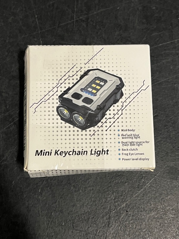 Photo 1 of Pilipane Keychain Flashlight LED Intelligent Power Display 750mAh 8 Gears with Magnetic Base Powerful Keychain Light for Night Running Warning Working
