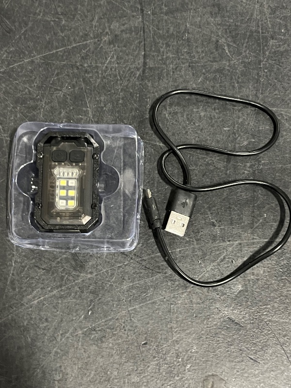 Photo 1 of Pilipane Keychain Flashlight LED Intelligent Power Display 750mAh 8 Gears with Magnetic Base Powerful Keychain Light for Night Running Warning Working
