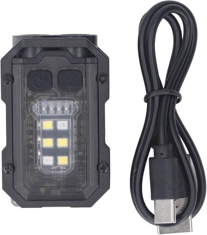 Photo 1 of Pilipane Keychain Flashlight LED Intelligent Power Display 750mAh 8 Gears with Magnetic Base Powerful Keychain Light for Night Running Warning Working
