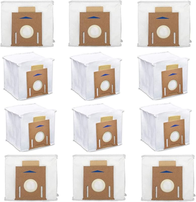 Photo 1 of *Missing One ** 
12 Pack Replacement Vacuum Filter Bags for Yeedi K781+, Ecovacs DEEBOT OZMO T8 AIVI T8 Max and Deebot N8 Pro+ Robot Vacuum Cleaner
