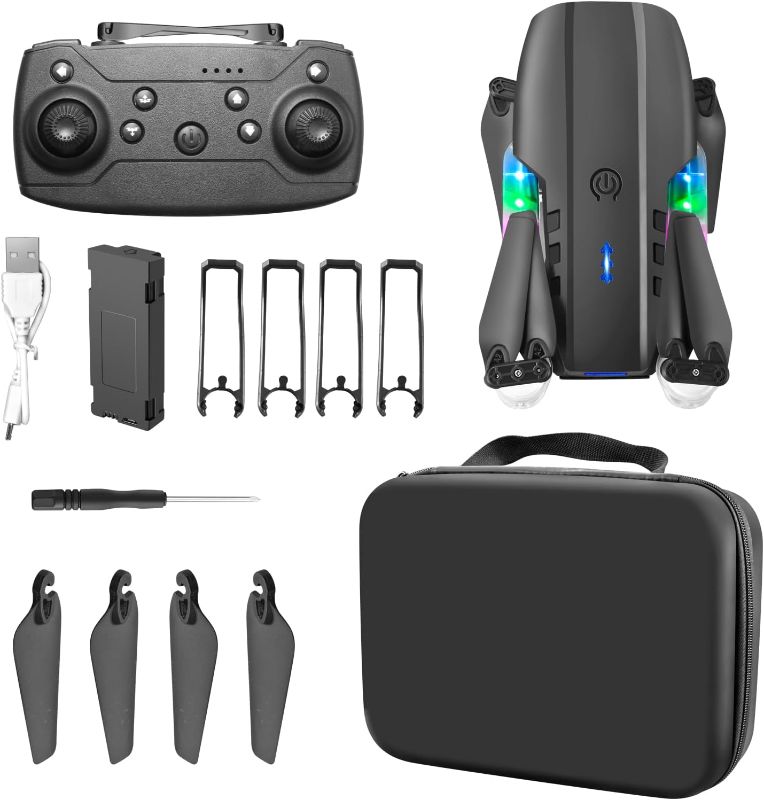Photo 1 of Ikaufen E99 Drone Single camera,No Screen Control Camera for Adults RC Drone With 480P Dual Camera WiFi FPV Foldable Quadcopter Aircraft +1 Battery (E99 No Screen Control Black)
