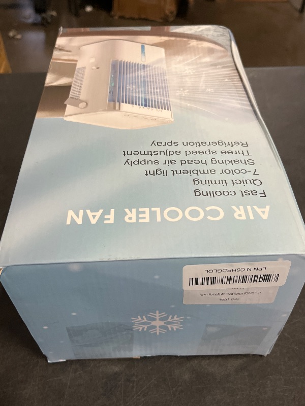 Photo 1 of Portable Air Conditioner, 1200mL Evaporative Air Cooler, Personal Mini Air Conditioner with 3 Speeds & 2/4H Timer, 120° Oscillating Portable Ac Unit Fan Small Air Conditioner for Home Office Room
