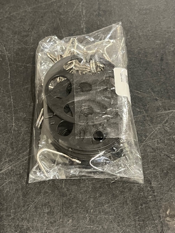 Photo 1 of 24PCS Car Seat Cover Plum Plate Metal Hooks, 12 Plastic Car Seat Covers Chucks + 12 Metal Hooks, Anti-Slip Locking Clip Plastic Card Fixed Fastener Buckle for Automotive Seats (Black)
