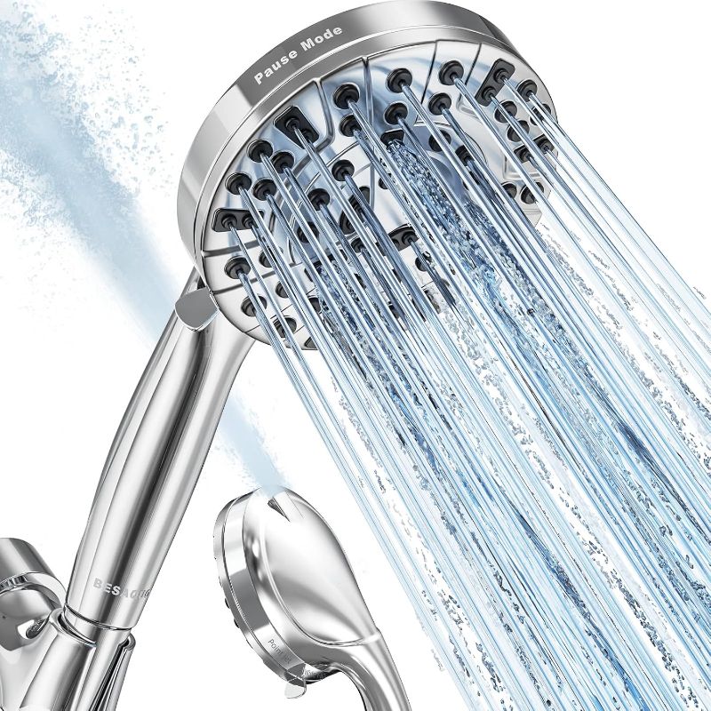 Photo 1 of Shower Head,10 Functions High Pressure shower head with handheld, Built-in Pause Mode & 2 Power Wash, Non-Clogging Nozzles High Flow Hand Held Shower Head, Leakproof 6.5ft Hose&Metal Bracket
